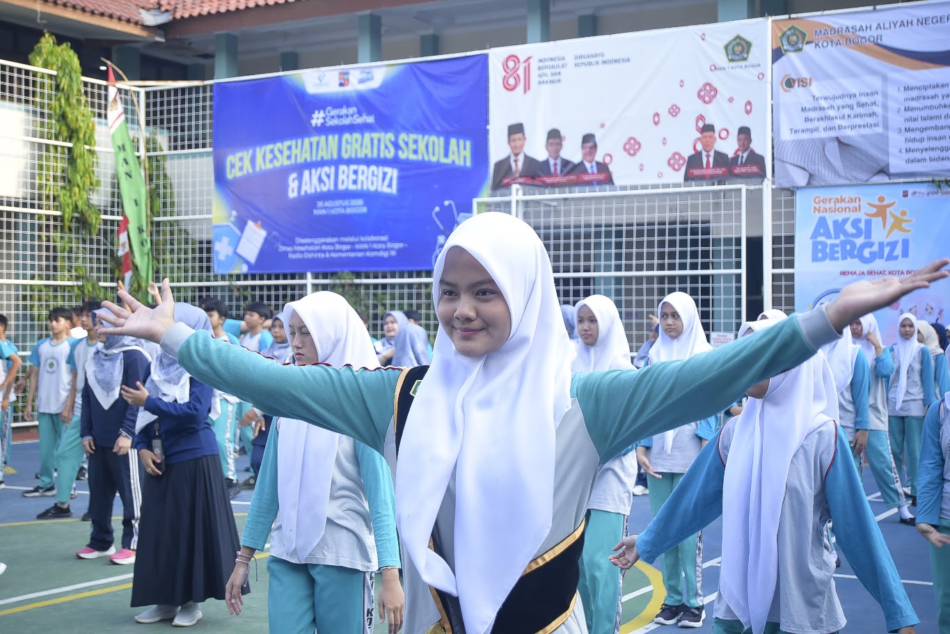 Pelajar MAN 1 Bogor Antusias Ikut Program Cek Kesehatan Gratis