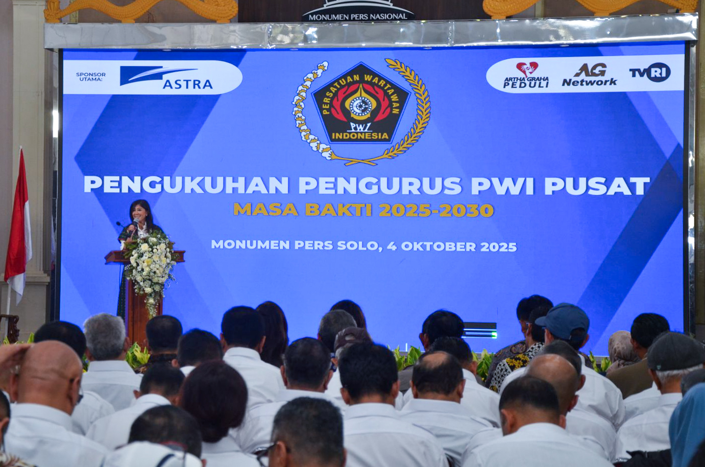Menteri Komunikasi dan Digital Hadiri Pengukuhan Pengurus PWI Pusat Masa Bakti 2025-2030 di Monumen Pers Nasional