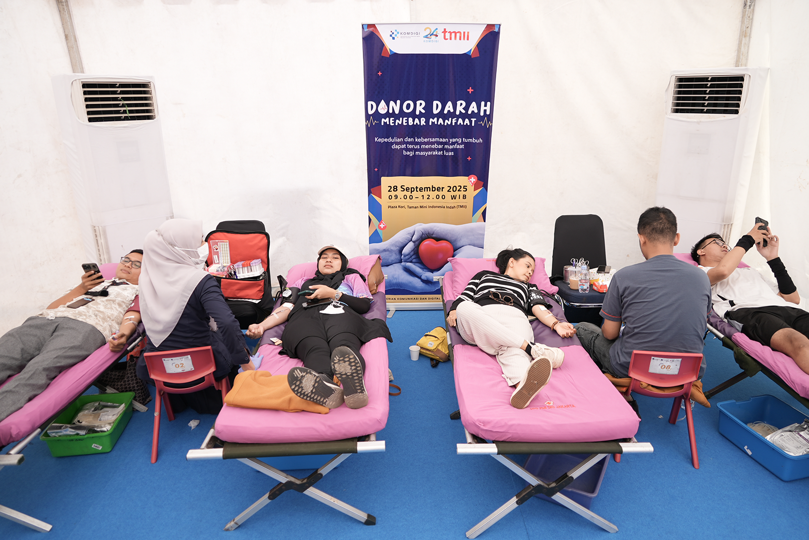 Kenal Isyarat dan Donor Darah: Wujud Kepedulian HUT ke-24 Kemkomdigi