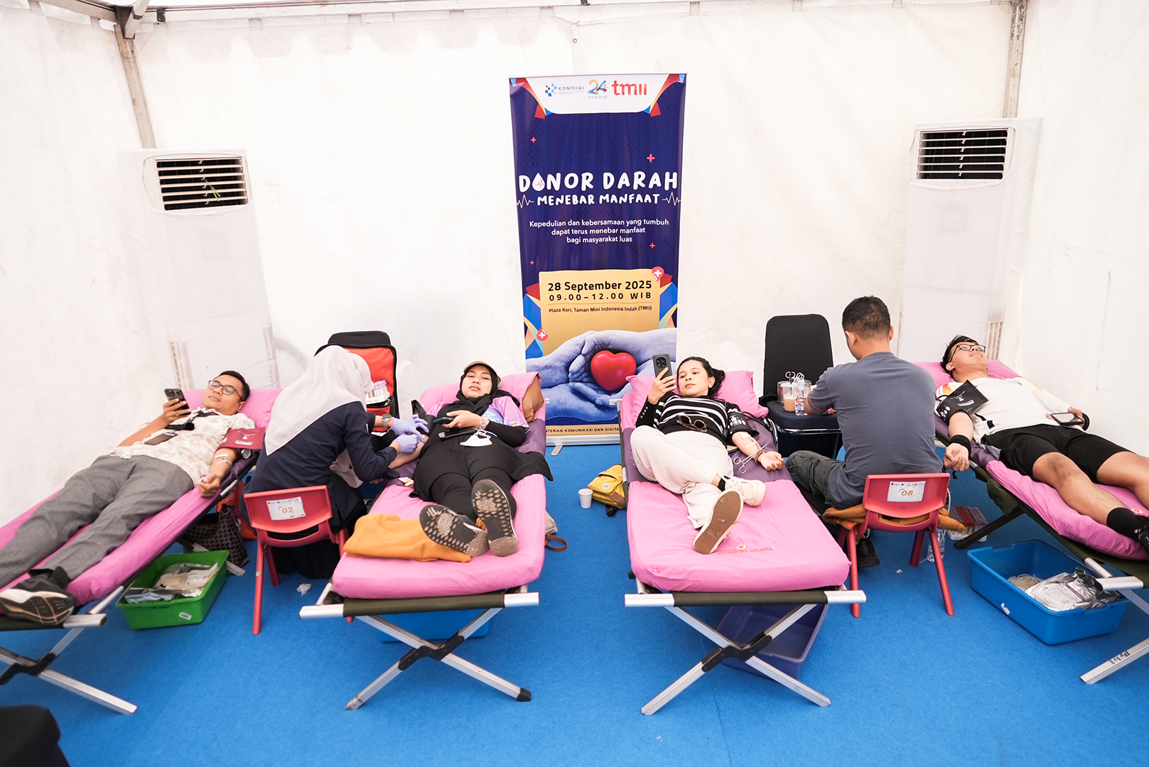 Kenal Isyarat dan Donor Darah: Wujud Kepedulian HUT ke-24 Kemkomdigi