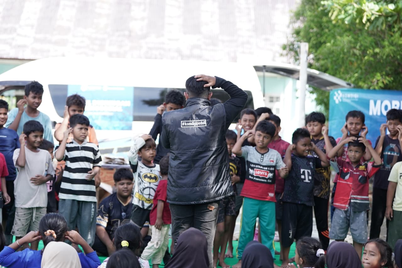 Memulihkan Luka Bencana Mobil Psikososial Komdigi Menyusuri Aceh hingga Sumatra Barat, Kembalikan Keceriaan Anak-anak